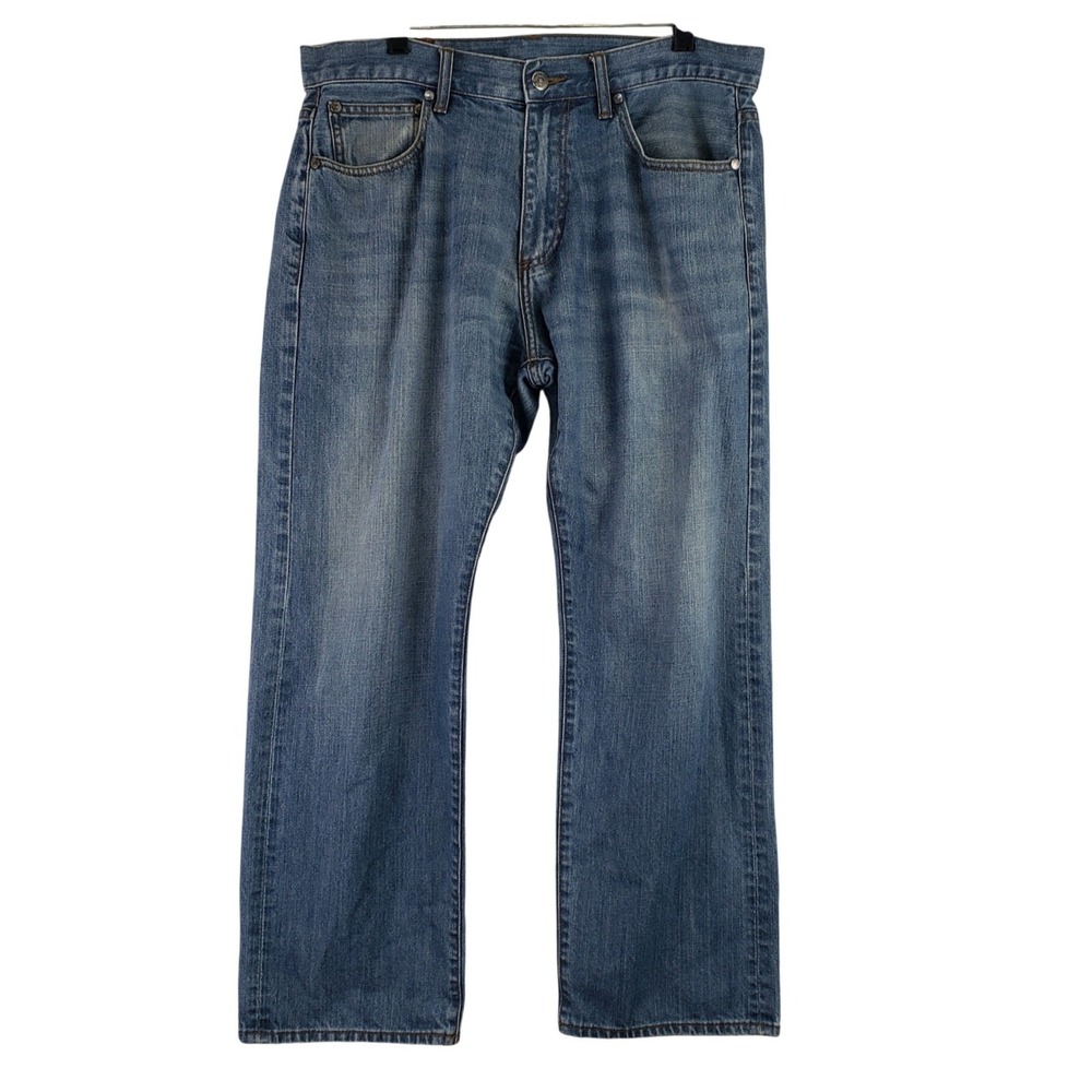Brooks Brothers 346 Jeans Mens 35x30 (Fits 35x27.5) Blue Relaxed Straight Denim